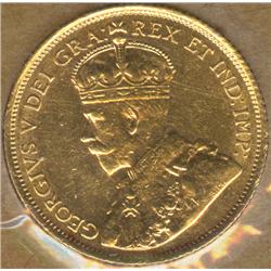 1912, 5 Dollars, grade AU-50.