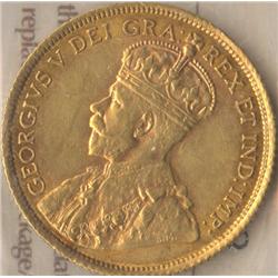 1913, 5 Dollars, graded ICCS EF-40.