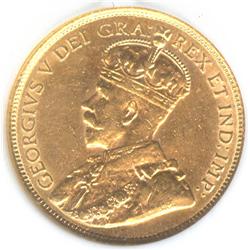 1914, 5 Dollars, graded ANACS AU-58.