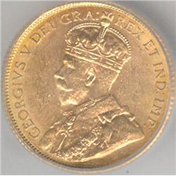 1914, 5 Dollars, graded ICG MS-63.