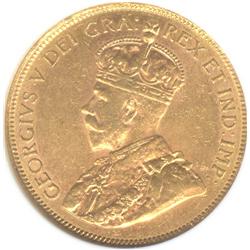 1914, 10 Dollars, graded ANACS AU-58.