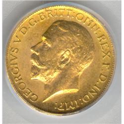 1913C, Sovereign, graded PCGS MS-63.