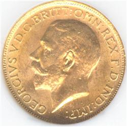 1917C, Sovereign, graded NGC MS-62.