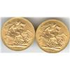 Image 2 : 1918C, Sovereign, grade MS-60. Lot of 2 coins.
