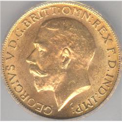 1918C, Sovereign, graded ICG MS-64.