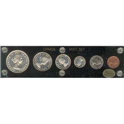 1956 year set in hard plastic holder, cent is Red.