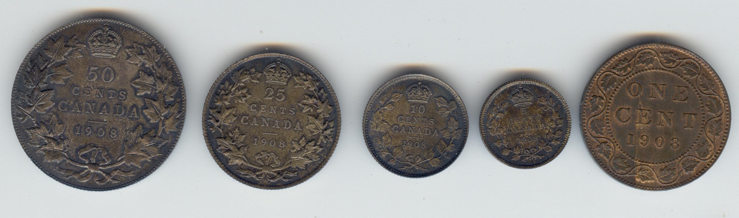 1908 Coin Set Specimen set 1908 S8 in original case