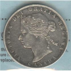 50 Cents 1881H, graded CCCS VF-30.