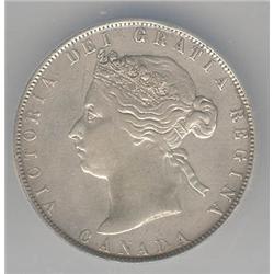 50 Cents 1888, graded NCS VF Details, Harshly Cleaned. Obverse 2.