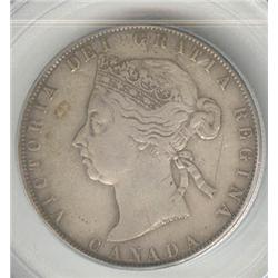 50 Cents 1898, graded PCGS VF-20.