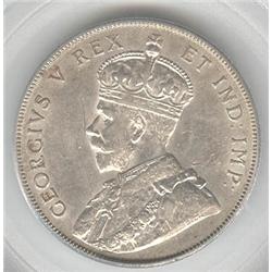 50 Cents 1911, graded PCGS AU-55. 6mm scratch in front of the eye.