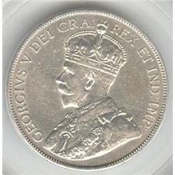 50 Cents 1914, graded PCGS AU-55. Nice white coin.