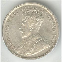 50 Cents 1917, graded ACG EF-45.
