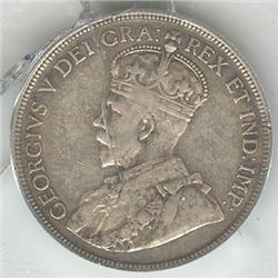 50 Cents 1918, graded ACG EF-40.