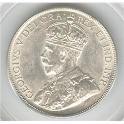 50 Cents 1931, graded PCGS AU-55. Nice white coin.