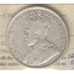 50 Cents 1932, graded ICCS VG-8.