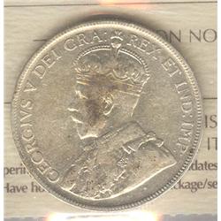 50 Cents 1932, graded ICCS VF-20.