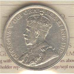 50 Cents 1936, graded ICCS VF-20.