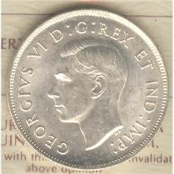 50 Cents 1937, graded ICCS MS-62.