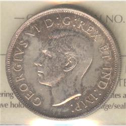 50 Cents 1937, graded ICCS MS-64.