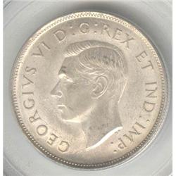 50 Cents 1938, graded PCGS MS-62.