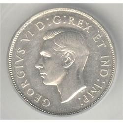 50 Cents 1946, graded ICG AU-53; Design. Not the Hoof Variety but an earlier stage.