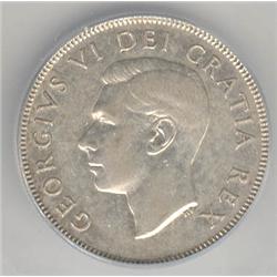 50 Cents 1948, graded ICG EF-45. Key Date.