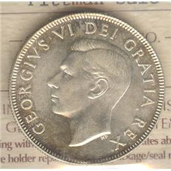 50 Cents 1951, graded ICCS MS-64; Pittman Sale.