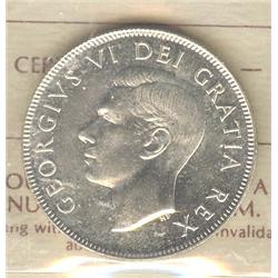 50 Cents 1952, graded ICCS MS-64.