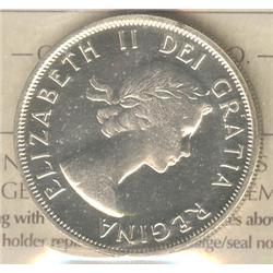 50 Cents 1955, graded ICCS PL-64; Cameo.