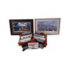 Santa Fe Lionel Train & Two Pictures Eight Lionel "O" gauge train pieces including: #2343-Santa Fe F