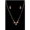 Image 1 : Exquisite Diamond and Ruby Necklace & Earrings Necklace and earrings have 2Ct VVS E Diamonds and 2 1