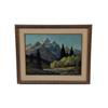 Image 1 : Original Oil on Canvas Signed Ray Swanson Depicting mountains, probably high Sierra's of California.