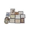 Image 1 : Bonanza Lot of Twelve Pieces Framed medical degrees, two boxes, and a button collection.Framed medic