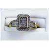 Image 1 : Brilliant 10K Yellow Gold Ladies Ring Pave set with over forty round diamonds weighing approx.0.40 c