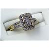 Image 2 : Brilliant 10K Yellow Gold Ladies Ring Pave set with over forty round diamonds weighing approx.0.40 c