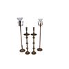 Image 1 : Collection of Four Vintage Floor Lamps Two have had the electrical components removed. Unknown worki
