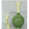 Image 1 : Lenox Porcelain Vase and Dolphin Sculpture