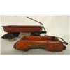 Image 1 : 2 Antique Metal Toy Wagons One Rapid Express