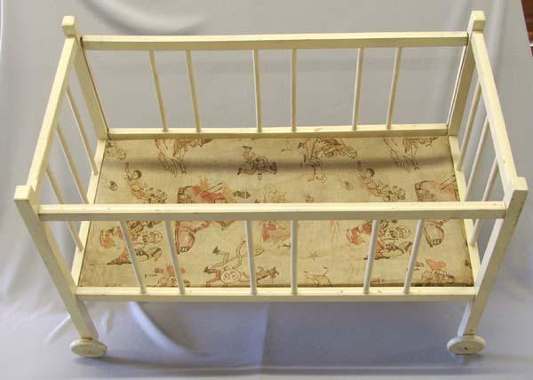 Antique Wood Doll Crib