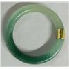 Image 1 : 14Kt Gold and Jade Bangle Bracelet
