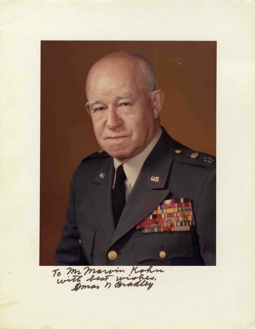 Omar Bradley Signed Photo