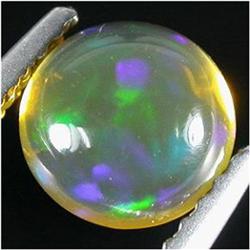 0.94ct Round Rainbow Opal Cabochon (GEM-28051)