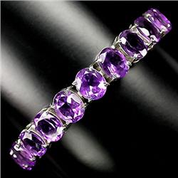 162ctw Purple Amethyst Sterling Bracelet  (JEW-2285)