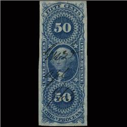 1870 Scarce Portugal 50r Green Used Stamp (STM-1354)