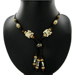 Tibet Bone Agate Bead Necklace (ANT-1095)
