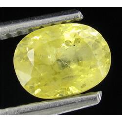 1.54ct Oval Facet Yellow Natural Sapphire (GEM-27670B)