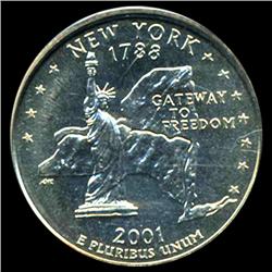 2001P NY Quarter PCGS MS65 (COI-5434)