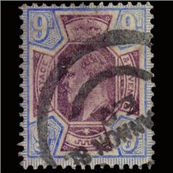 1905 Scarce GB 9p Ultramarine Used Stamp (STM-1561)