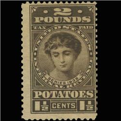 1935 US 1.5c Potato Tax Revenue Stamp NICE (STM-0545)